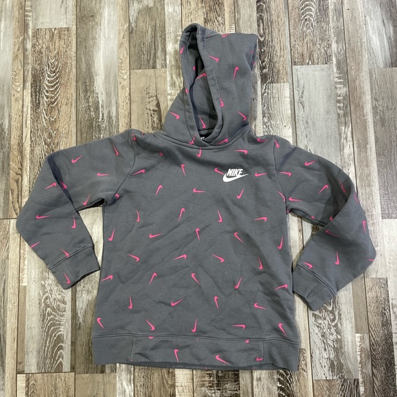 swoosh all over hoodie